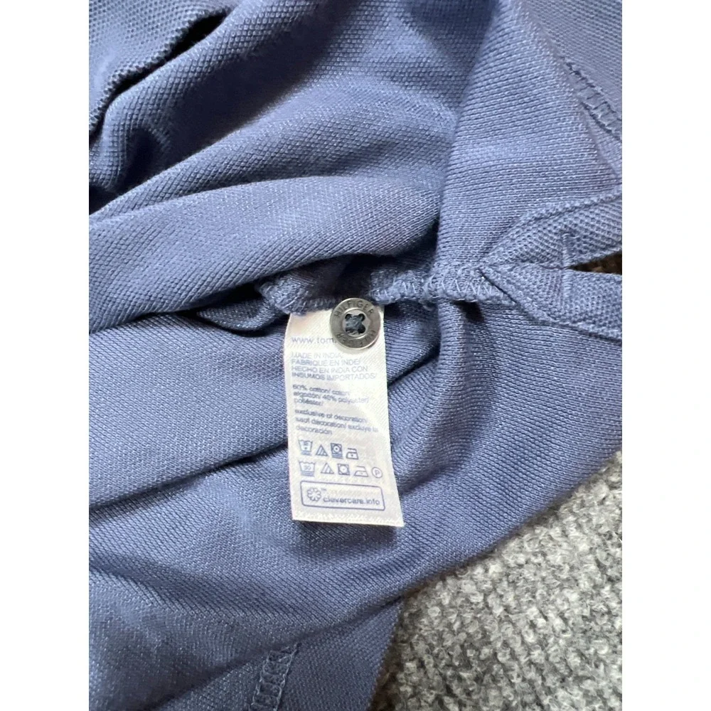 Tommy Hilfiger Polo Shirt Mens Small Blue Regular Fit Wicking Everyday Essential
